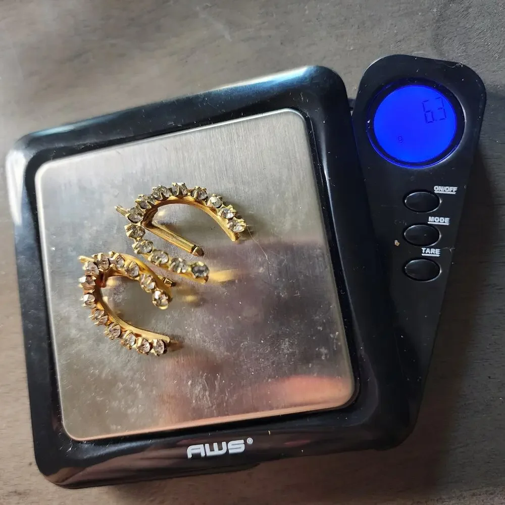 Antique Vintage Gold Horseshoe Cufflink Shirt Studs